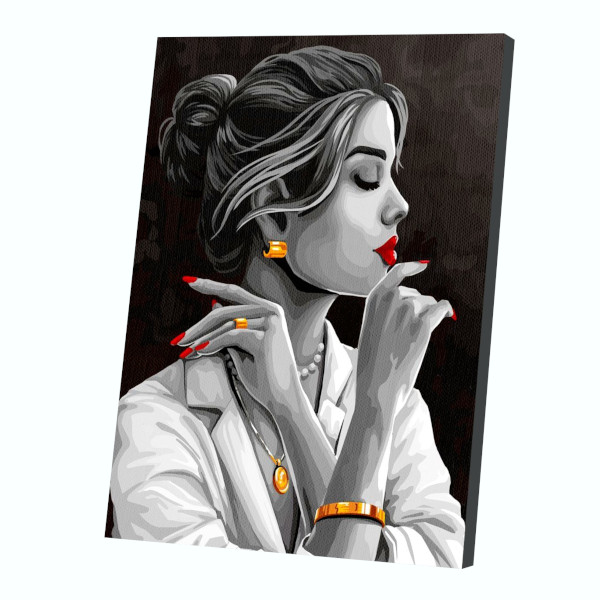 Картина по номерам Школа талантов 40*50см "Девушка в золоте" 7153380