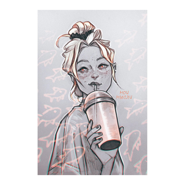 Записная книга А5 80л "Street story (Эксклюзив)" клетка, сшивка, тв.обл., 7БЦ, рисунок КЗФ5804035