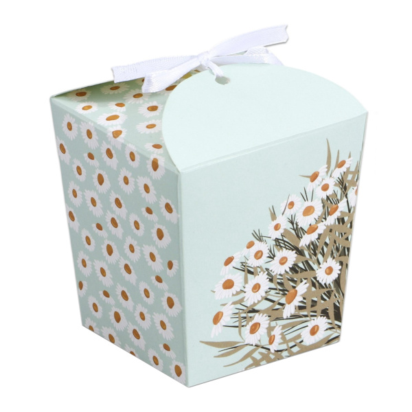 Бонбоньерка складная 8*7,5*6см "Ромашки" 9044133 Дарите Счастье