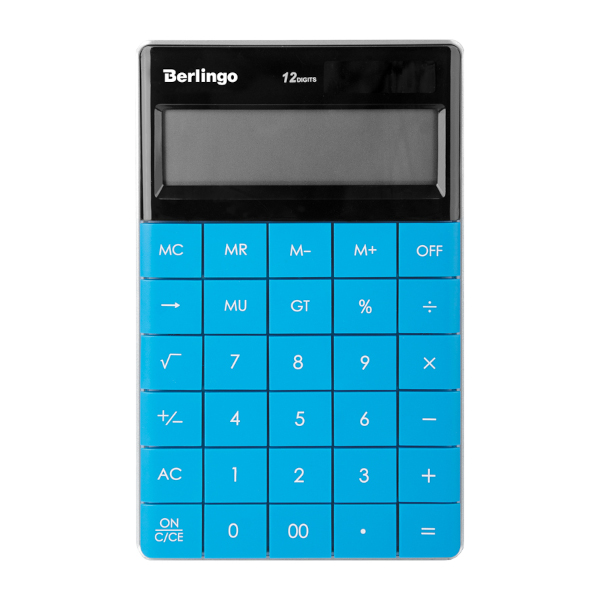 Калькулятор Berlingo "Power TX" (синий) настольный 12р CIB_100