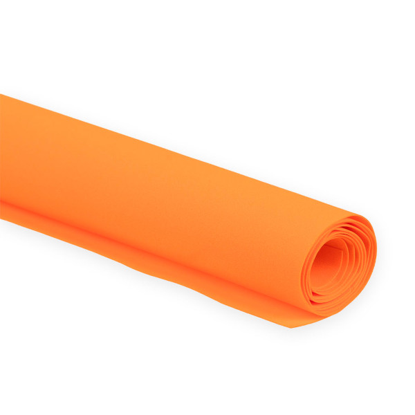Замша пластичная "Fiorico" 60*70см, 1мм, 06 Оранжевый EVA Blumentag