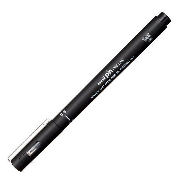 Линер UNI PIN 0,6 мм черный 141524