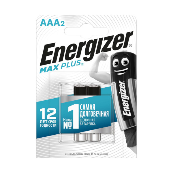 Батарейка Energizer ААА/LR03/Max Plus (306502) (1уп*2шт)