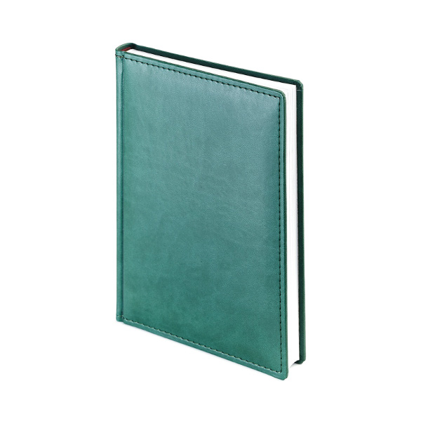 Ежедневник А5+ не дат Альт "Velvet" тв.обл., зеленый, линейка, иск. кожа 3-115/05
