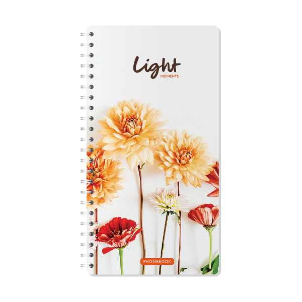 Телефонная книга А5 OfficeSpace "Цветы. Light moments" с рис., выб. лак, с высечкой Тк80г_25351