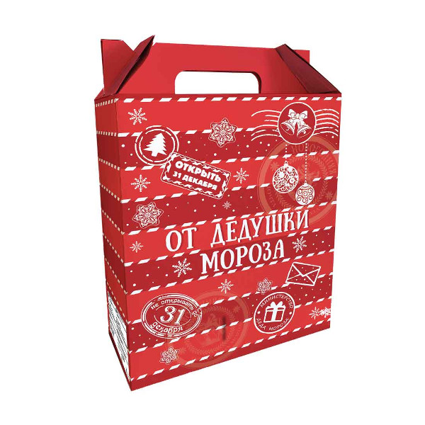 Коробка складная 27*19*8см"От дедушки мороза" 82488 Феникс-Презент