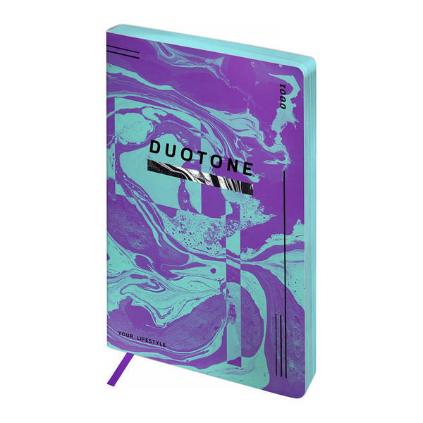 Записная книга А5 80л "Urban. Violet" клетка, сшивка, интегр.обл., иск.кожа NA5-25480 Greenwich Line