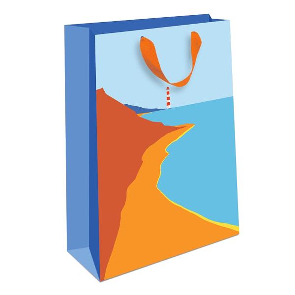 Пакет бумажный 14,5*11,5*6,5см "Рисованный берег" 1314.468 Арт Дизайн