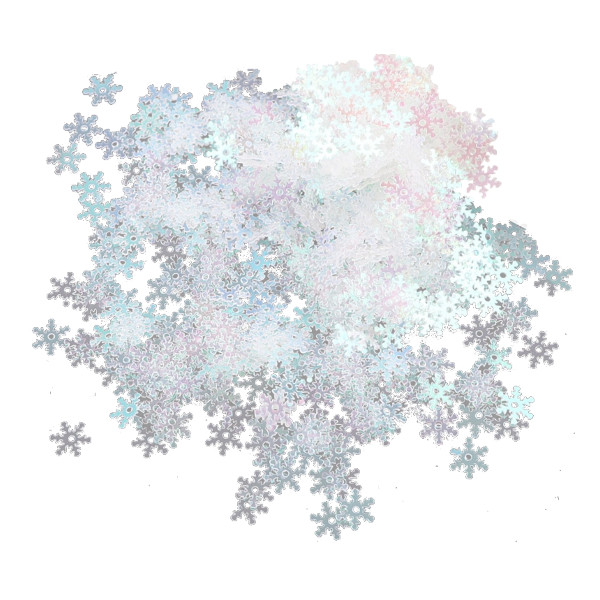 Конфетти "Снежинки" жемчужный, 13мм, 20гр 521337