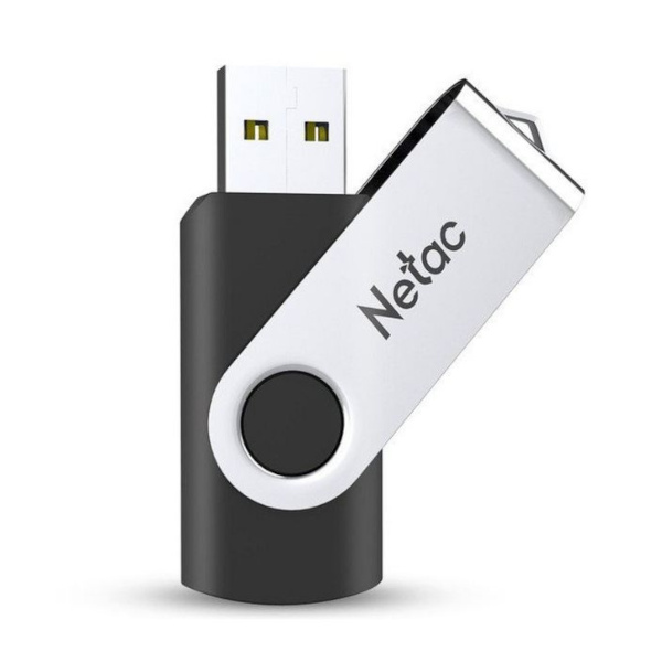 Память Flash Drive 32Gb USB Netac U278 чёрный/серебро