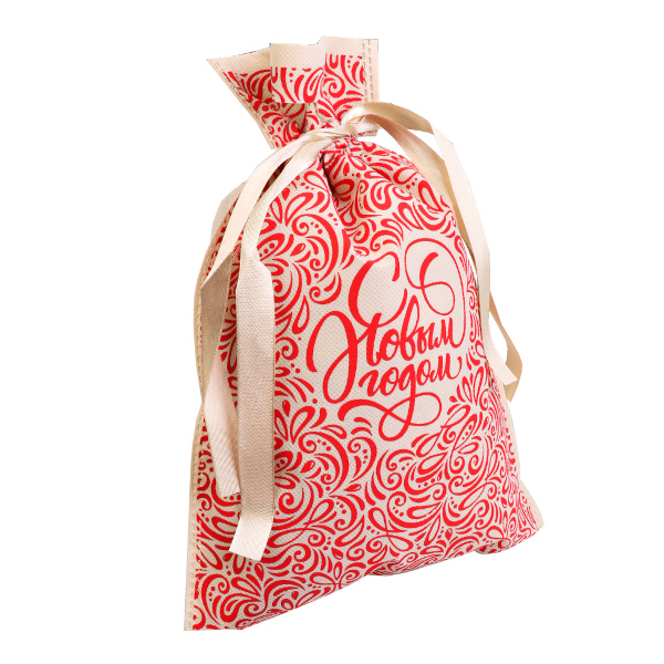 Мешочек 20*30см "С Новым Годом" неткан. НУ-1431 Миленд