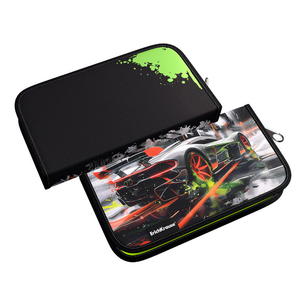 Пенал Erich Krause "Adrenaline Speed" 1 отд., 20,5*11*2,5см, полиэстер, молния 62889