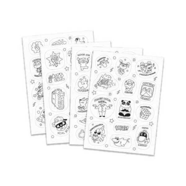 Набор наклеек-раскрасок "Стикерпак. Для мальчиков" 138*194мм, 4л., 59926 Феникс+