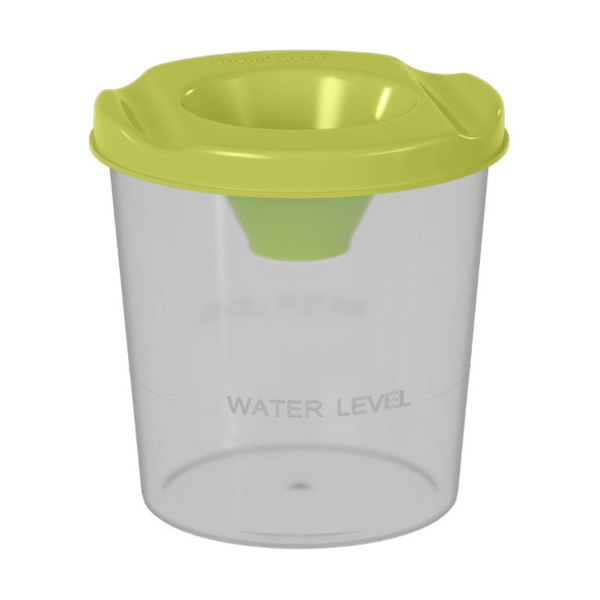 Стакан-непроливайка, 1 отделение с крышкой "Neon Solid" желтый 58683 Erich Krause