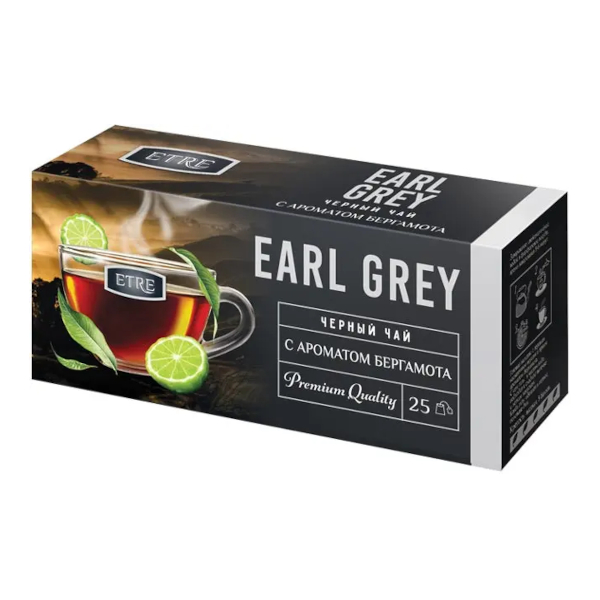 Чай чёрный "ETRE. Бергамот" 1,5гр*25шт ТВ774