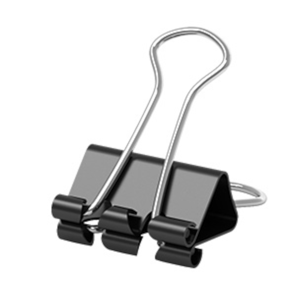 Зажим 15мм черный ЕК25085 (1шт) Erich Krause