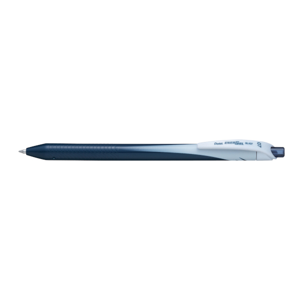 Ручка гелевая автомат. 0,7мм, т-синий, синий корп. "EnerGel Colour" BL437-CA Pentel
