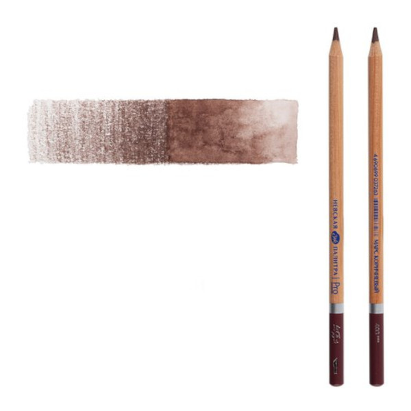 Карандаш акварельный Невская палитра "Белые ночи" №403 (марс коричневый) круглый, дерево 158-403