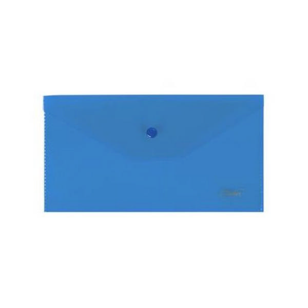 Папка-конверт на кнопке С6 (224*119мм), 1отд., 180мкм, синяя АКк6_00002 Hatber