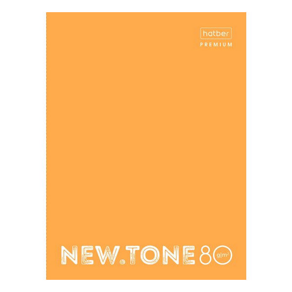 Тетрадь 80л А4 клетка на кольцах "NEWtone Neon" тв. обл., оранжевый 80ТК4A1_00935 Hatber