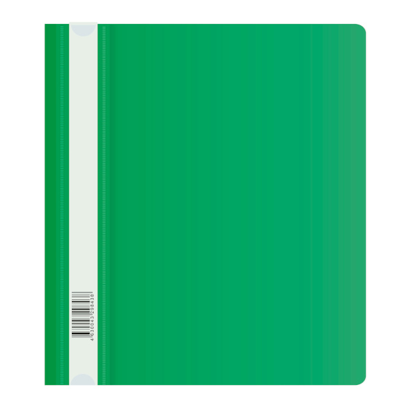 Папка-скоросшиватель пласт. А5, 140/180мкм "Люкс" зеленый PSL20A5GRN Бюрократ