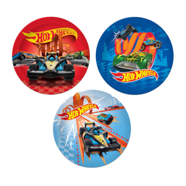 Набор тарелок одноразовых "HP Wheels" 23см (1уп*10шт) 0506.095/096/097