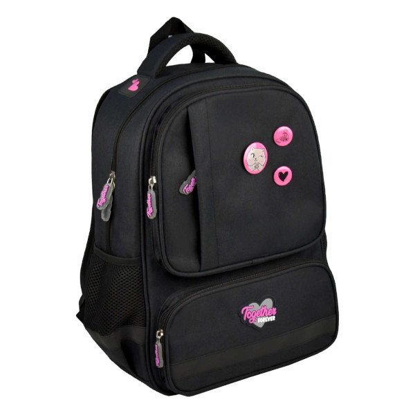 Рюкзак Феникс+ "Озорная кошечка" 1отд., 4карм., полиэстер, 40*30*14см 68243