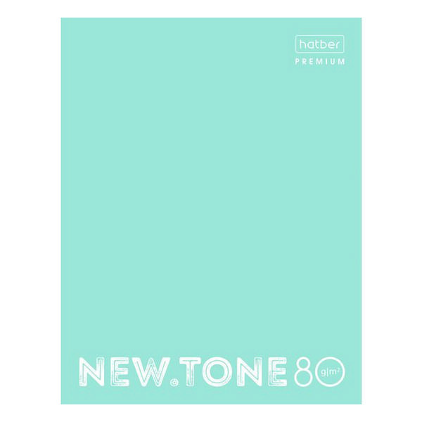 Тетрадь 80л А5 клетка на кольцах "NEWtone Pastel" тв. обл., мятный 80ТК5A1_05039 Hatber