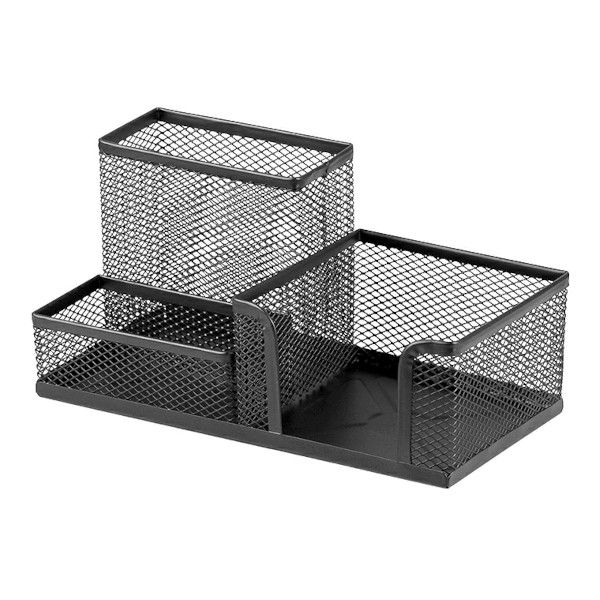 Подставка для пиш. прин. 3 отд., 20*10*10см, металл, черный DV-12756BK Darvish
