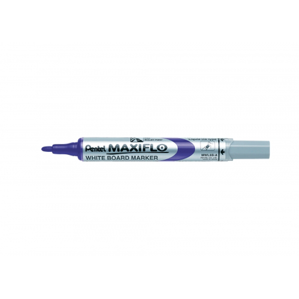 Маркер для доски 4мм, пулевид., фиолетовый, пластик. корп. "Maxiflo" MWL5S-V Pentel