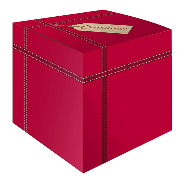 Коробка складная 11*11*10см "Счастья!" красный 0710.027 Арт Дизайн