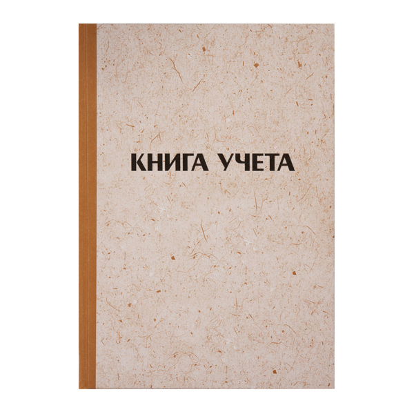Книга Учета 192л А4 клетка, обл. тв. крафт картон, типограф. блок 326536 OfficeSpace