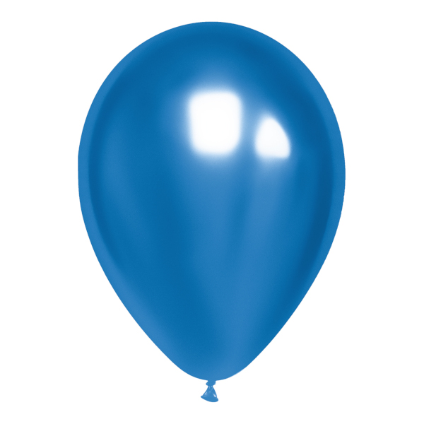 Набор шаров "Хром" d-30см, 50шт, синий MS_55833 MESHU