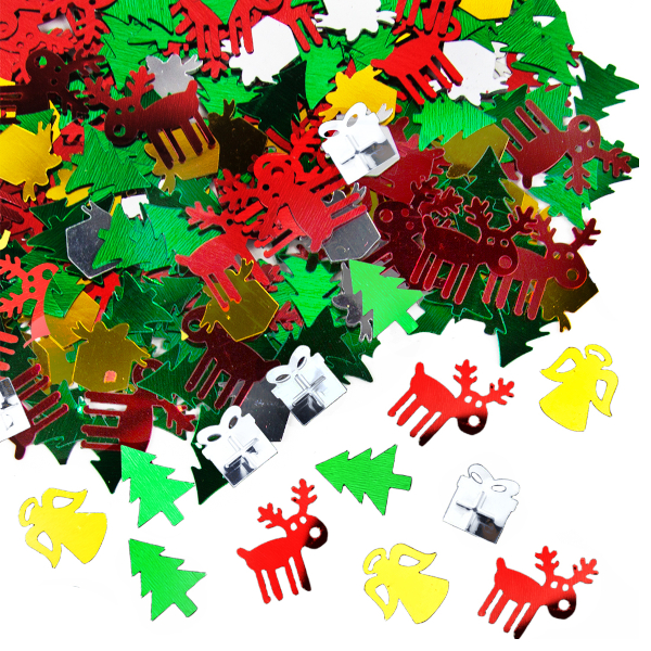 Конфетти фольгированное "Новогодний микс" ассорти, 23мм, 15 гр 521341 Волна веселья