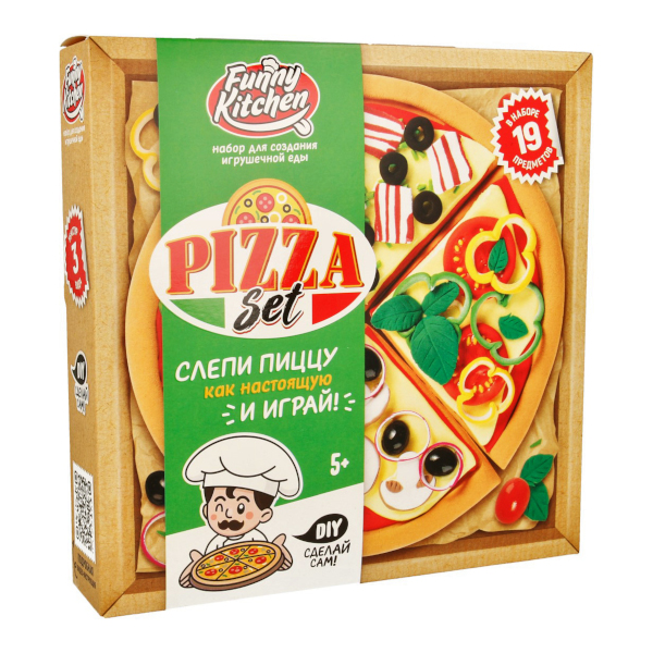 Набор для творчества Slime лаборатория "Funny Kitchen Pizza set" SS500-40214