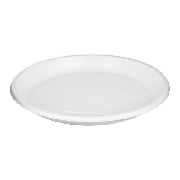 Тарелка пластиковая 200мм белая (1уп * 50шт)