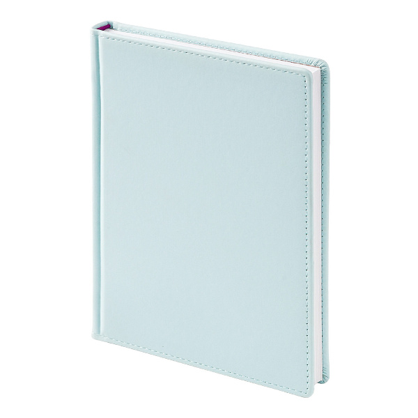 Ежедневник А5+ не дат Альт "Velvet" тв.обл., зефирный голубой, линейка, иск. кожа 3-115/35.