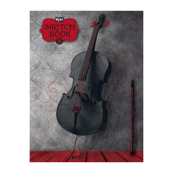 Скетчбук для графики и письма А5- 64л, 120г/м2, сшивка "Мрачная среда. Симфония" 64-3831 MyArt