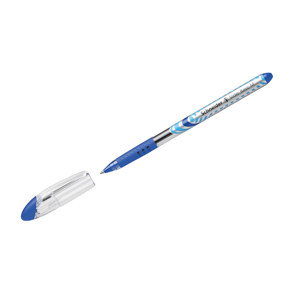 Ручка шар. масл. осн. 1,0мм, синий, прозрач. корп. "Slider Basic" 151103 Schneider