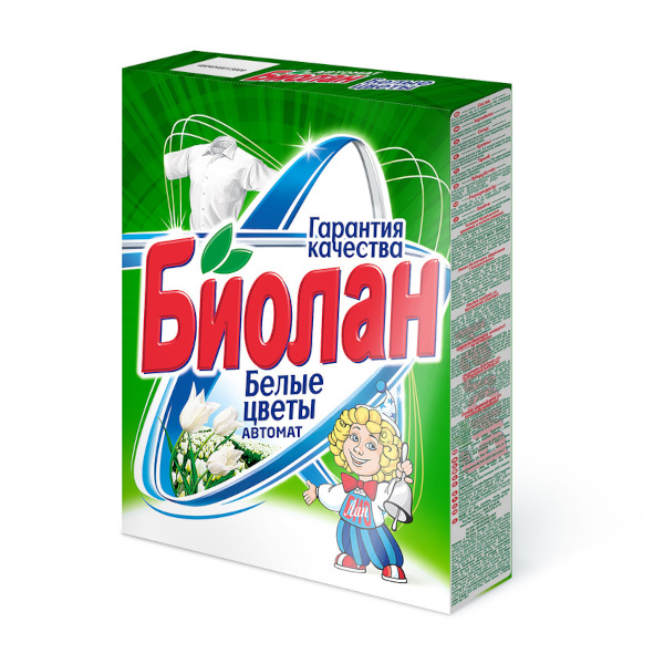 Стиральный порошок 350г Биолан "Белые цветы" автомат. 39472