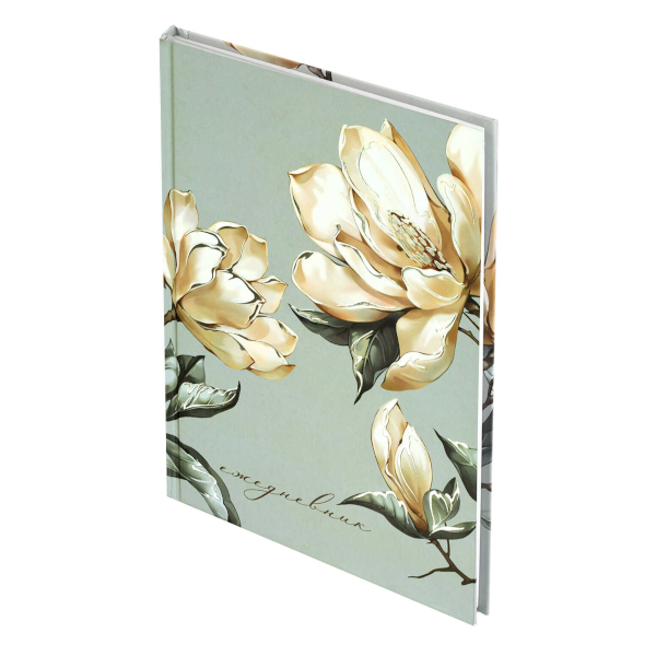 Ежедневник А5 не дат 128стр., Феникс+ "Магнолия" тв.обл., 7БЦ, рисунок 71551