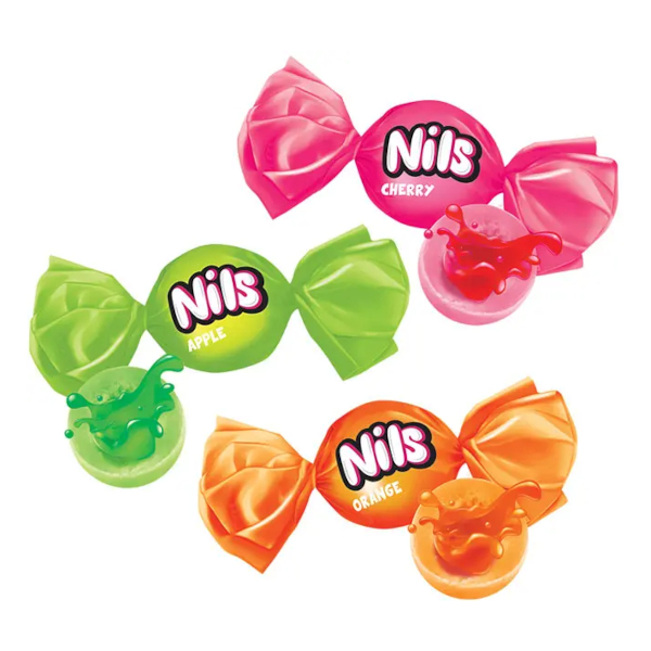 Карамель "Нильс" с фруктовой начинкой, ассорти 500гр НК275 КДВ