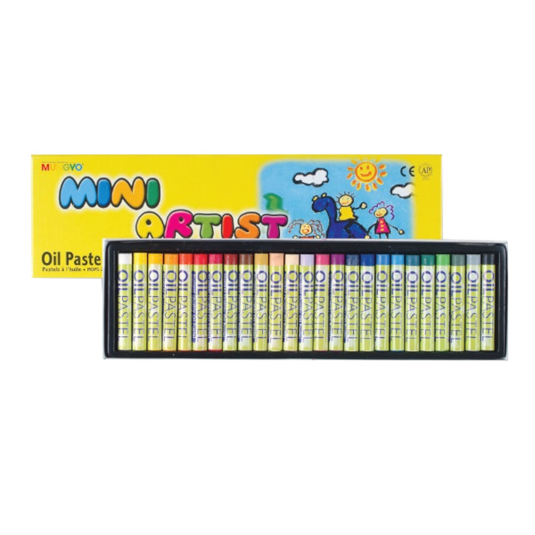 Пастель масляная мини Mungyo "Oil Pastels" 25цв, картон. кор. MGMOPS25