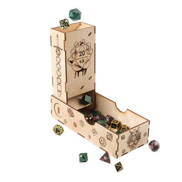 Игра настольная "Башня для кубиков, дайсов", 20*8.5*5см 9870705 Время игры