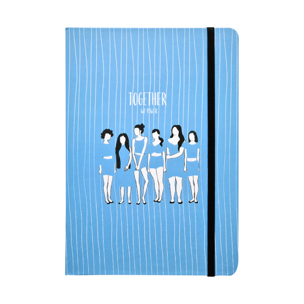 Записная книга А5- 160л "Girls. Голубой" линейка, сшивка, тв.обл., 7БЦ, рисунок N2718 Be Smart