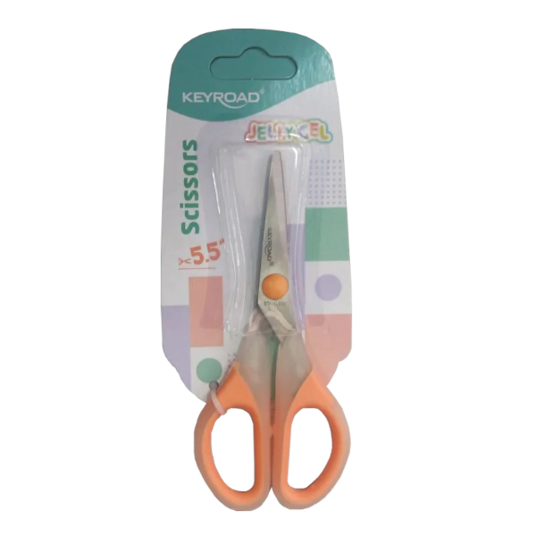 Ножницы 13см Keyroad "Jelly" прорез., ассорти KR973116