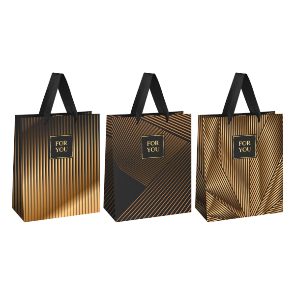 Пакет бумажный 23*18*10см "Strict lines" ассорти MS_61674 MESHU