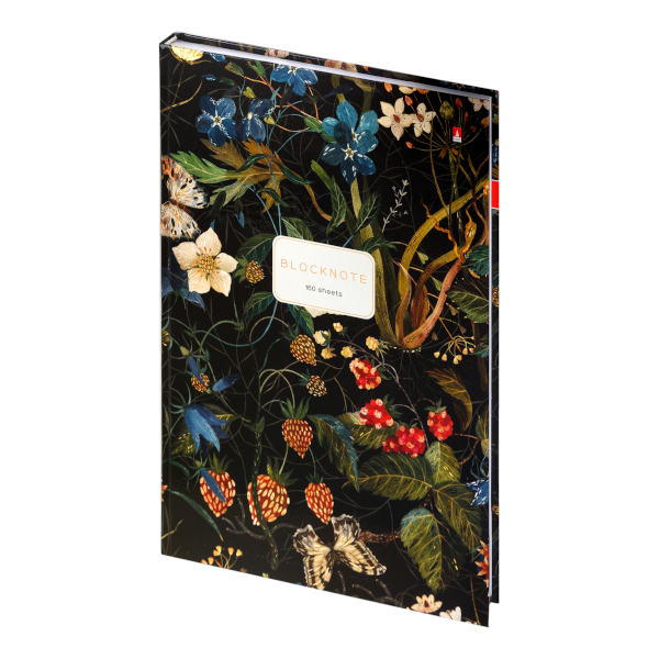 Блокнот А4 160л "Лесные ягоды" клетка, сшивка, тв.обл., 7БЦ, рисунок 3-160-490/18 Альт