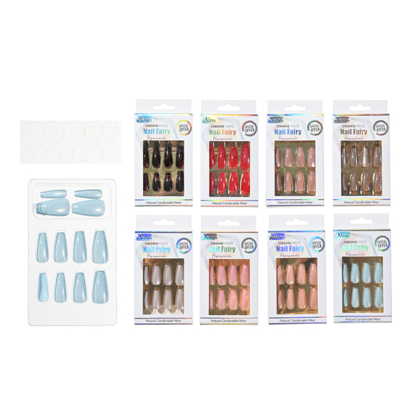 Наклейки "Ногти накладные. Перламутр" 12шт, ассорти M-20610 MAZARI ТМ