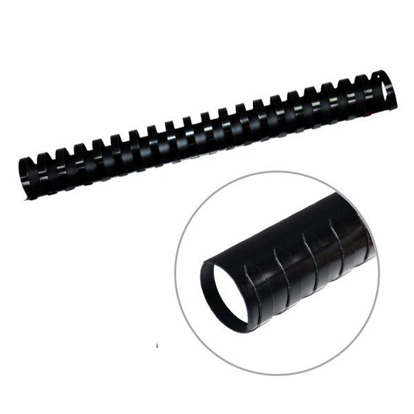 Пружина для переплёта пласт. 28мм (до 270л) черная 1шт